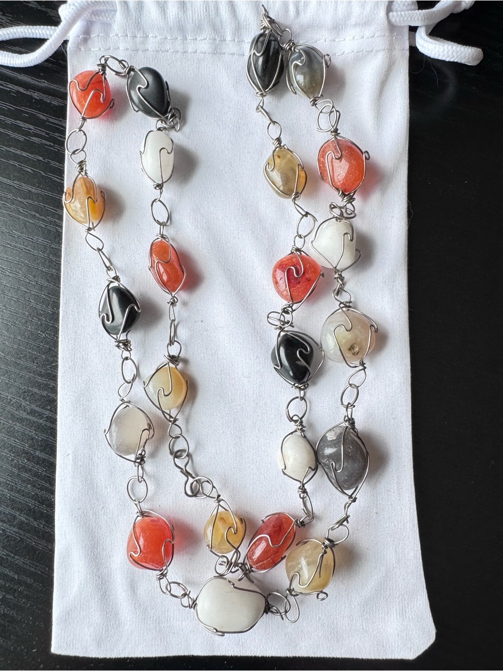 Wire-Wrapped Grounding Crystal Necklace - Women Jewelry